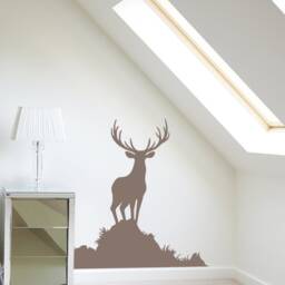 Forest Buck Wall Decal Deer Vinyl Hunter Decor For Living Room Bedroom - 189 - thumbnail 2