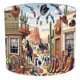 Cowboy & Western Drum Lampshades For Ceiling Light Shades Pendants Or Bedside, Table Lamp Shades - thumbnail 4