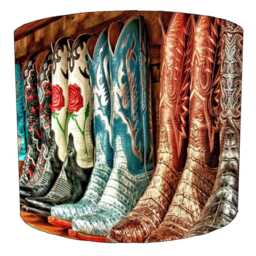 Cowboy & Western Drum Lampshades For Ceiling Light Shades Pendants Or Bedside, Table Lamp Shades - thumbnail 3