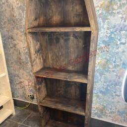 Chunky Rustic Reclaimed Scaffold Board, Coffin, Bookcase, Storage Unit. One Of A Kind - thumbnail 3