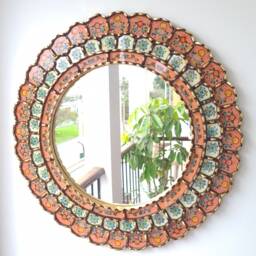 "Peruvian Mirrors ""Harmonious Melon 60cm" - thumbnail 2