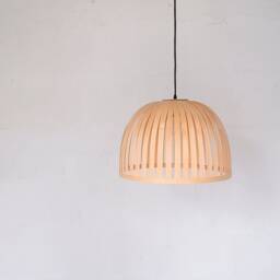 Scandinavian Maple Ceiling Light, Mid Century Modern Hanging Lamp, Pendant Light For Kitchen Island - thumbnail 3