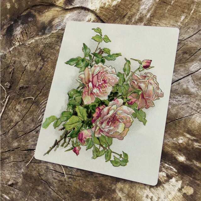 Old Rose Flower Vintage Advertising Enamel Metal Tin Sign Wall Plaque