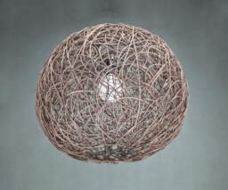 Brown Rattan Pendant Light, Ball Lampshade, Ceiling Lamps, Decorative Spherical Lighting