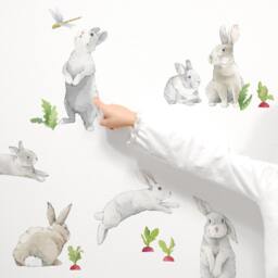 Bunny Kit - Fabric Wall Decal Hop Mej - thumbnail 3