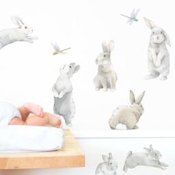 Bunny Kit - Fabric Wall Decal Hop Mej - thumbnail 2