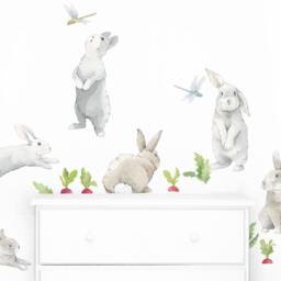 Bunny Kit - Fabric Wall Decal Hop Mej