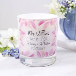 Teacher Candle Gift - Personalised Candles Scented For Teachers End Of Term Thank You - thumbnail 1