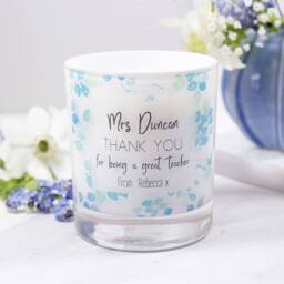 Teacher Candle Gift - Personalised Candles Scented For Teachers End Of Term Thank You - thumbnail 4
