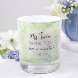Teacher Candle Gift - Personalised Candles Scented For Teachers End Of Term Thank You - thumbnail 3