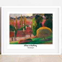 Paul Gauguin Print Brittany Farm Landscape, Vintage French Art - thumbnail 3