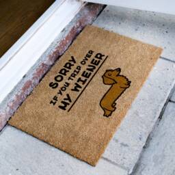 Sorry If You Trip Over My Wiener Doormat - Funny Dog Dachshund Sausage - thumbnail 2