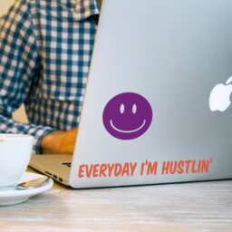 Everyday I'm Hustlin' Vinyl Decal - Motivational Wall Art - thumbnail 2