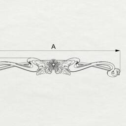 Graceful Carved Wood Decor For Furniture - thumbnail 2