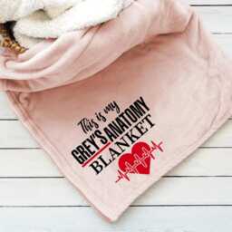 This Is My Greys Anatomy Watching Blanket - Heart Cozy Personalised Anatomy Fan - thumbnail 2