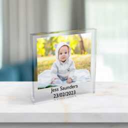 Personalised Photo Block, Freestanding Gift, Custom Family Print, Print Frame, Mother's Day Gift With Bag - thumbnail 2