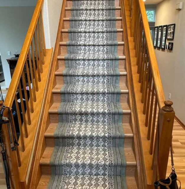 Extra Large Runner Hand Block Print Carpet Cotton Bohemian Rug Yellow Area Living Room Stair 2x35 3x48 4x50 Ft - image 1