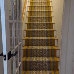 Extra Large Runner Hand Block Print Carpet Cotton Bohemian Rug Yellow Area Living Room Stair 2x35 3x48 4x50 Ft - thumbnail 2