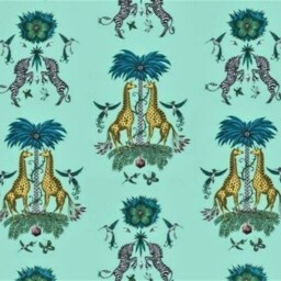 Clarke & Clarke, Giraffes, Safari Print Cotton Satin Cushion Cover, Throw Pillow Home Decor - thumbnail 3