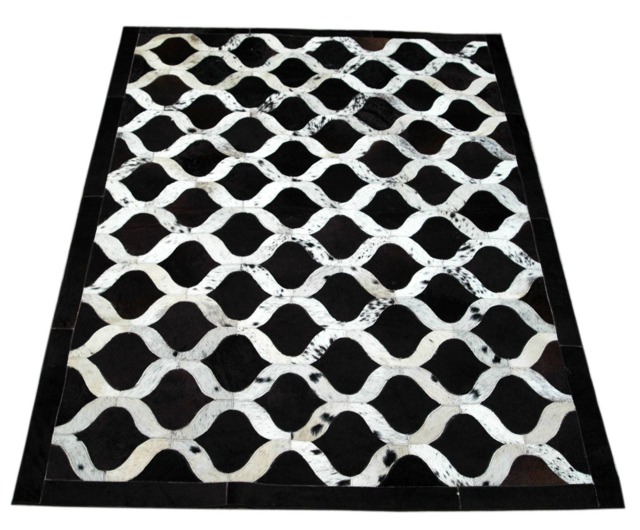 Custom Leather Rug, Classy Floor Rugs For Home, Indoor Outdoor Rugs, Handmade Decor - image 1