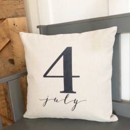 4Th Of July Linen Pillow Cover Americana Farmhouse Decor - thumbnail 2