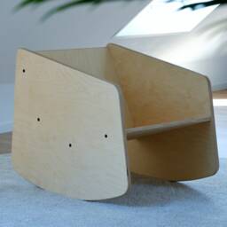 Handcrafted Birch Rocking Chair - Modern Wooden in A Timeless Design - thumbnail 3
