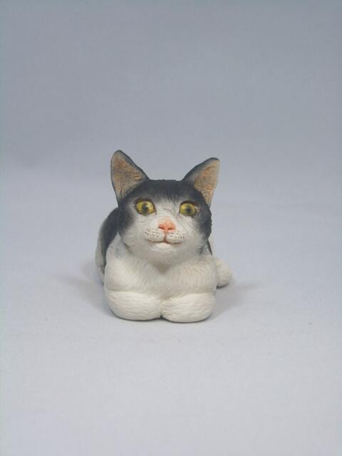 Crouching Cat No. 2(Cat Figurine - image 1
