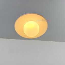 Mid Century Alabaster Flush Mount Marble Light , Raw Brass Sputnik Ceiling Light, Chandelier - thumbnail 3