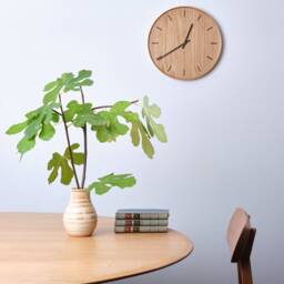 Australian Wood Clock - European Oak Minimalist Wooden Solid Wall Mid Century Modern - thumbnail 3