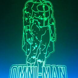 Omni-Man - Invincible Nolan Grayson Led Desk Lamp 15 Color Changing Light Base Remote & Usb Cord Included - thumbnail 3