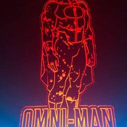 Omni-Man - Invincible Nolan Grayson Led Desk Lamp 15 Color Changing Light Base Remote & Usb Cord Included - thumbnail 2