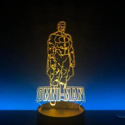 Omni-Man - Invincible Nolan Grayson Led Desk Lamp 15 Color Changing Light Base Remote & Usb Cord Included - thumbnail 1