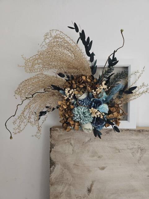 Dried Flowers Wall Decor Pampas Grass Boho Art Unique Home Gift 3D Display Natural Wood Frame Floral Hanging Luxury Ideas