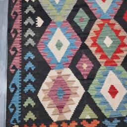 Kilim Rug Multicolour, Handmade Artisan Afghan Turkish Navajo Natural Wool 291x200 cm - thumbnail 4