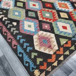 Kilim Rug Multicolour, Handmade Artisan Afghan Turkish Navajo Natural Wool 291x200 cm - thumbnail 2