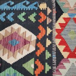 Kilim Rug Multicolour, Handmade Artisan Afghan Turkish Navajo Natural Wool 291x200 cm - thumbnail 3