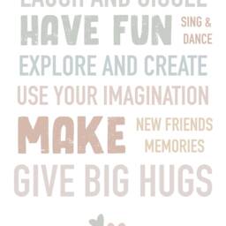 Kids Playroom Rules , Laugh Giggle Be Kind Quote Print, Decor, Wall Art, Children's Bedroom Or Nursery Print - thumbnail 3