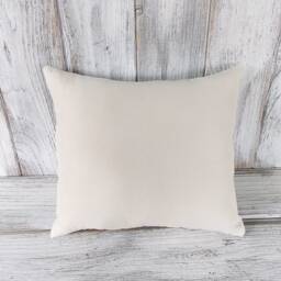 Pillow Cushion Stuffed Throw Blue & Cream Flowers Solid Backing Home Decor - thumbnail 4