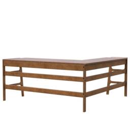 L Shape Desk, Corner Computer Mid Century Modern Desk With Drawers, Music Workstation - thumbnail 4