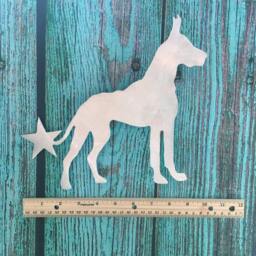 Great Dane, Dog Tree Topper, Holiday Decoration, Aluminum, Metal, Dog, Art, Christmas Lover Gift - thumbnail 3