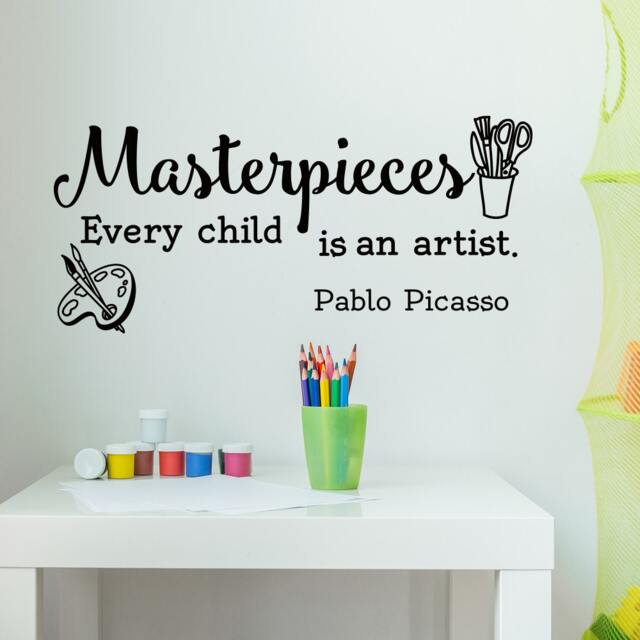 Masterpieces Wall Decal Every Child Is An Artist Quote P44 - image 1