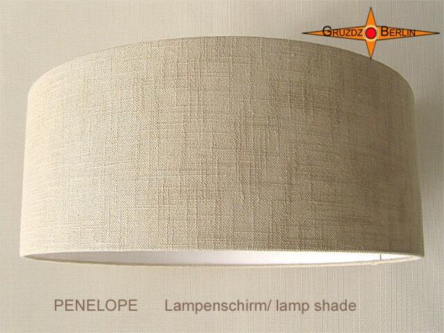 Natural-Colored Lampshade Linen Penelope ??50 cm Country Style - image 1