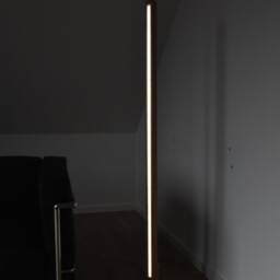 Exclusive Floor Lamp Made Of Oak, Stainless Steel & Slate - Wireless Dimmer - thumbnail 3