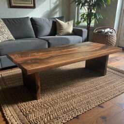 Japanese Wabi Sabi Epoxy River Coffee Table - thumbnail 2