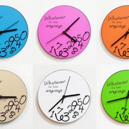Whatever, I'm Late Anyways Blue - Wall Clock - thumbnail 2