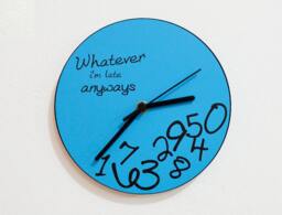 Whatever, I'm Late Anyways Blue - Wall Clock - thumbnail 1