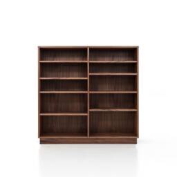 Bookcase, Bookshelf Made Of Walnut Vaneer - Livlo O-R02