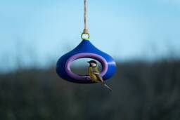 Decorative Bird Feeder - Blue - thumbnail 1
