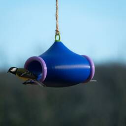 Decorative Bird Feeder - Blue - thumbnail 3