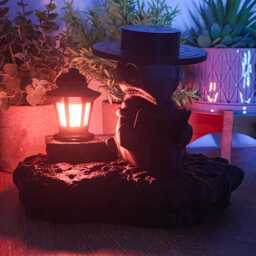 Plague Doctor Lamp Night Light - Multicolour With Usb & Remote Customisable in Colour - thumbnail 2